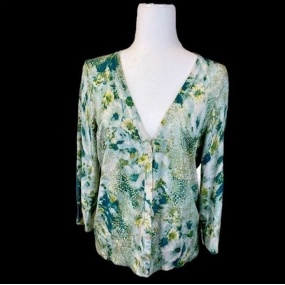 Women’s Talbots XLP Button down cardigan 3/4 sleeves